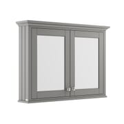 Armadietto a Specchio Grigio (Storm Grey) - 1050mm x 750mm - Old London