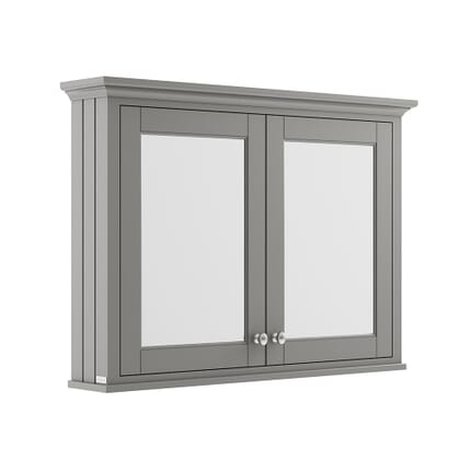 Armadietto a Specchio Grigio (Storm Grey) - 1050mm x 750mm - Old London