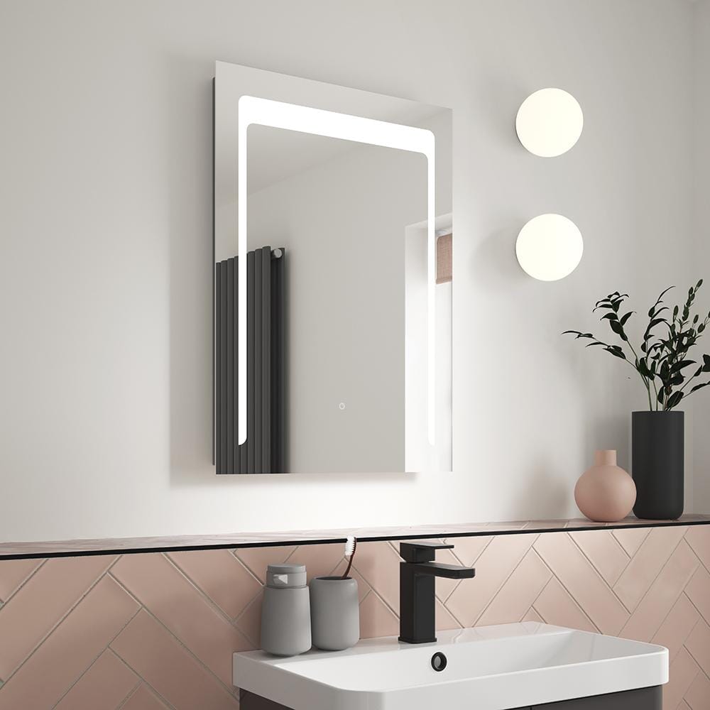 Specchio con Illuminazione a LED 20W e Antiappannamento - 500mm x 700mm 
  - Hudson Reed