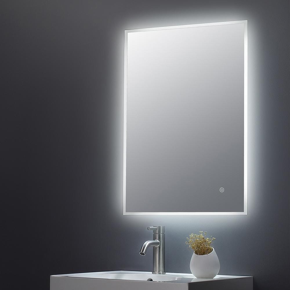 Specchio per Ambienti Interni con Illuminazione a LED 25W e Antiappannamento- 500mm x 700mm  - Hudson Reed