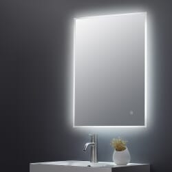 Specchio per Ambienti Interni con Illuminazione a LED 25W e Antiappannamento- 500mm x 700mm - Hudson Reed