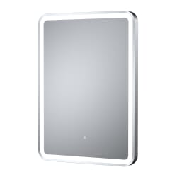 Specchio con Illuminazione a LED con Cornice Argento 21W e Antiappannamento - 500mm x 700mm - Hudson Reed