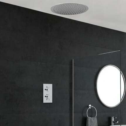 Kit Doccia Termostatico Cromato con Soffione ad Incasso a 1 Via - Mirage