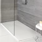 Piatto Doccia Effetto Ardesia Bianco con Kit di Elevazione (Opzionale) - Portland