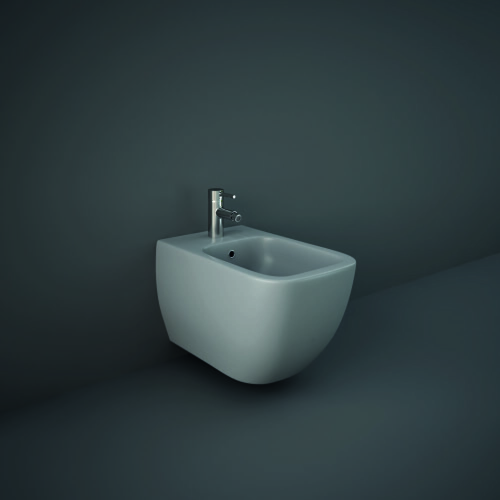 Bidet Sospeso Quadrato - Grigio Opaco - Hudson Reed x RAK Feeling