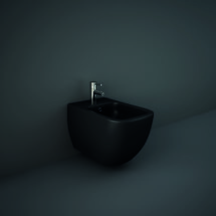 Bidet Sospeso Quadrato - Nero Opaco - Hudson Reed x RAK Feeling