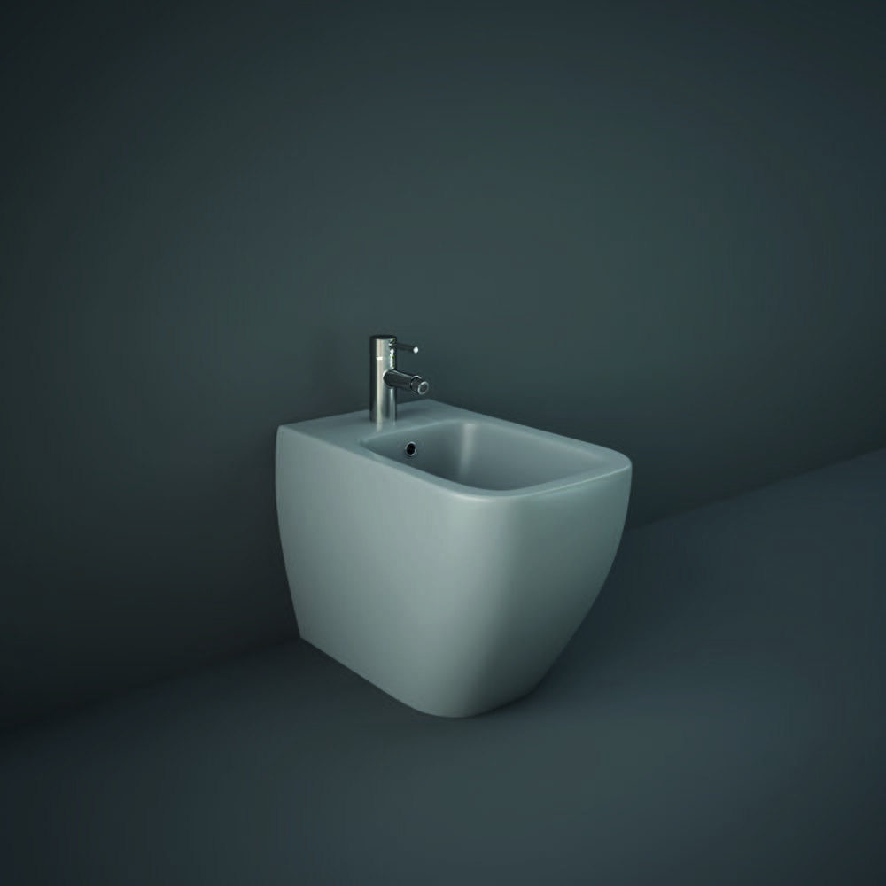 Bidet Filo Parete Quadrato - Grigio Opaco - Hudson Reed x RAK Feeling