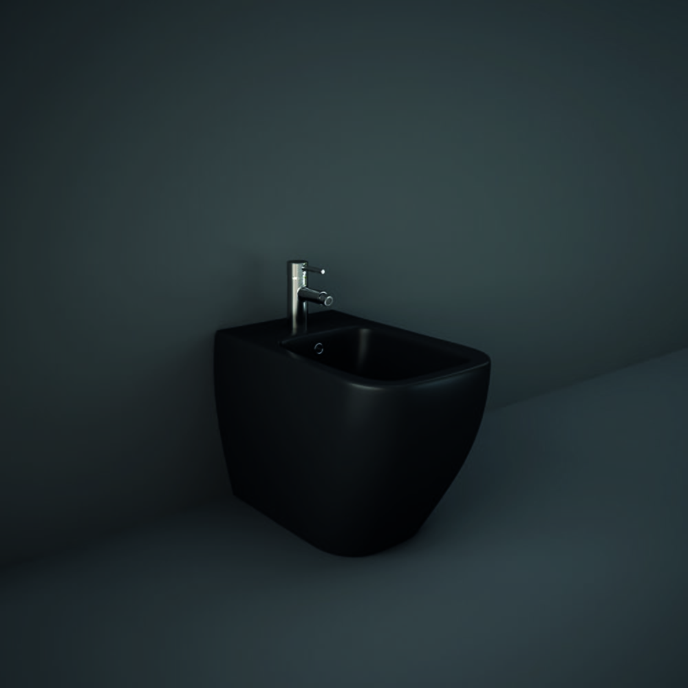 Bidet Filo Parete Quadrato - Nero Opaco - Hudson Reed x RAK Feeling