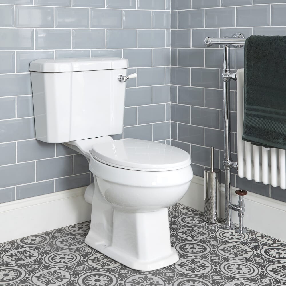 Sanitario WC Monoblocco con Cassetta, Sedile Copri WC Soft-Close - Varie Leve di Scarico - Richmond