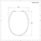 Sedile per Sanitario WC Tradizionale Bianco con Coperchio Smussato - Richmond