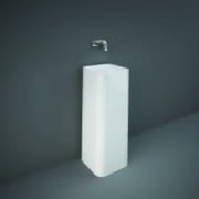 Lavabo Moderno Indipendente Quadrato - Bianco Lucido - 360mm - Hudson Reed x RAK Petit (No Fori)