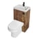Set Bagno Moderno Completo di Sanitario Covelly e Lavabo - 500mm x 890mm - Scelta di Finiture - Cluo