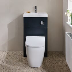 Set Mobile Bagno Multiuso Salvaspazio Completo di Mobile Lavabo e Sanitario con Lavabo Elements e Smart Toilet Stile WC Giapponese con Sanitario e Bidet Hirayu - 500mm x 890mm - Selección de Acabados - Cluo