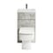 Set Bagno Moderno Completo di Sanitario Exton e Lavabo - Grigio Cemento - 500mm x 890mm - Pulsante di Scarico Cromato - Cluo