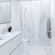 Box Doccia Walk-in Cromato con Piatto Doccia - Scelta di Dimensioni e Finiture - RAK Feeling