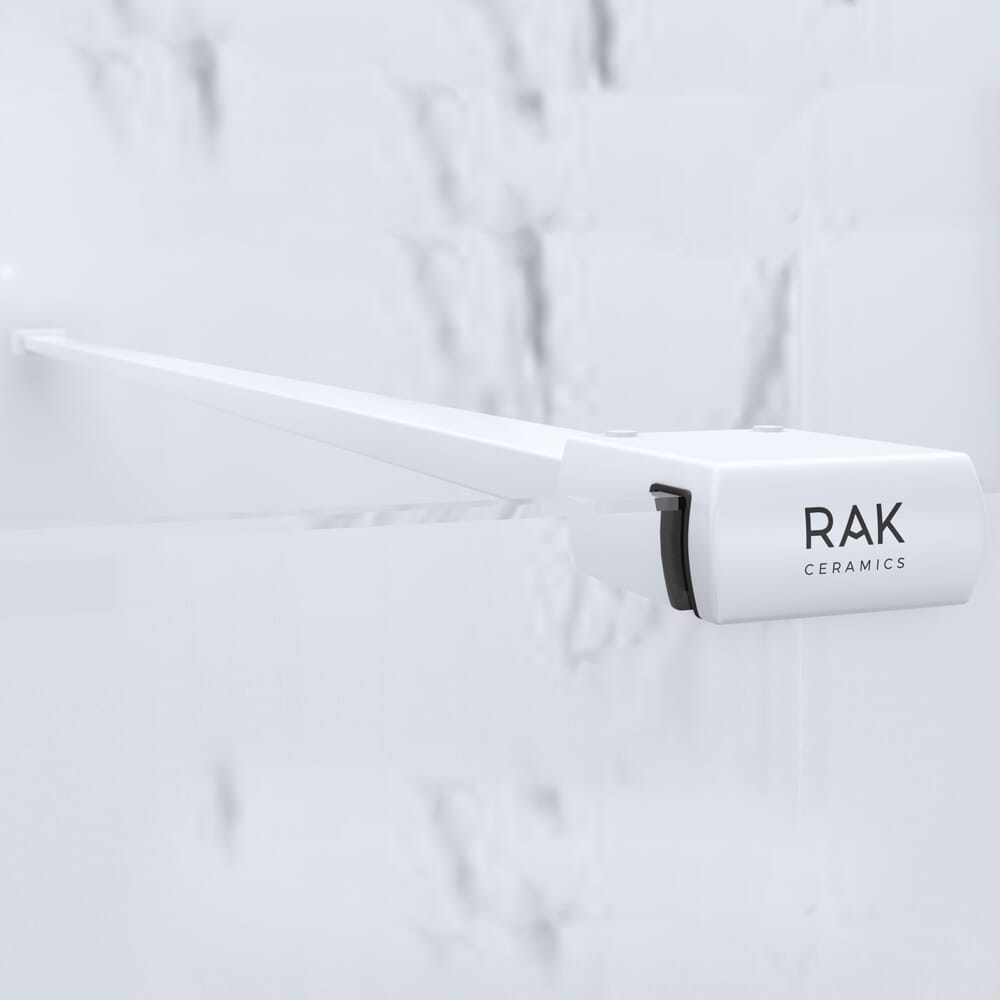 Box Doccia Walk-in Cromato con Piatto Doccia - Scelta di Dimensioni e Finiture - RAK Feeling