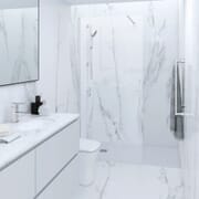 Box Doccia Walk-in con Piatto Doccia Antiscivolo Bianco Opaco - Scelta di Dimensioni - RAK Feeling