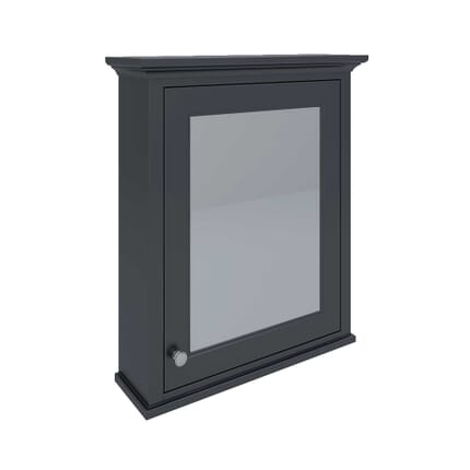 Armadietto da Bagno con Specchio - Nero - 650mm x 750mm - Hudson Reed x RAK Washington