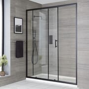 Porta Doccia Scorrevole con Piatto Doccia - Nox