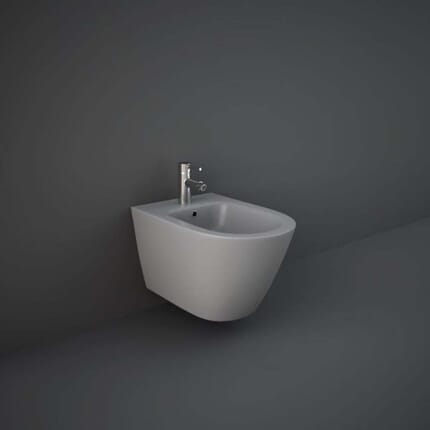 Bidet Sospeso Moderno - Grigio Opaco - Hudson Reed x RAK Feeling