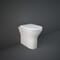 Sanitario WC a Parete senza Brida con Sedile Ammortizzato e Altezza Comfort - Bianco Lucido - Hudson Reed x RAK Resort