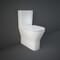 Mini Sanitario WC Monoblocco senza Brida con Sedile Ammortizzato - Bianco Lucido - Hudson Reed x RAK Resort