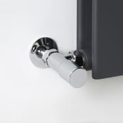 Coppia di Valvole per Radiatori e Scaldasalviette con Adattatori per Tubi in Rame 15mm
