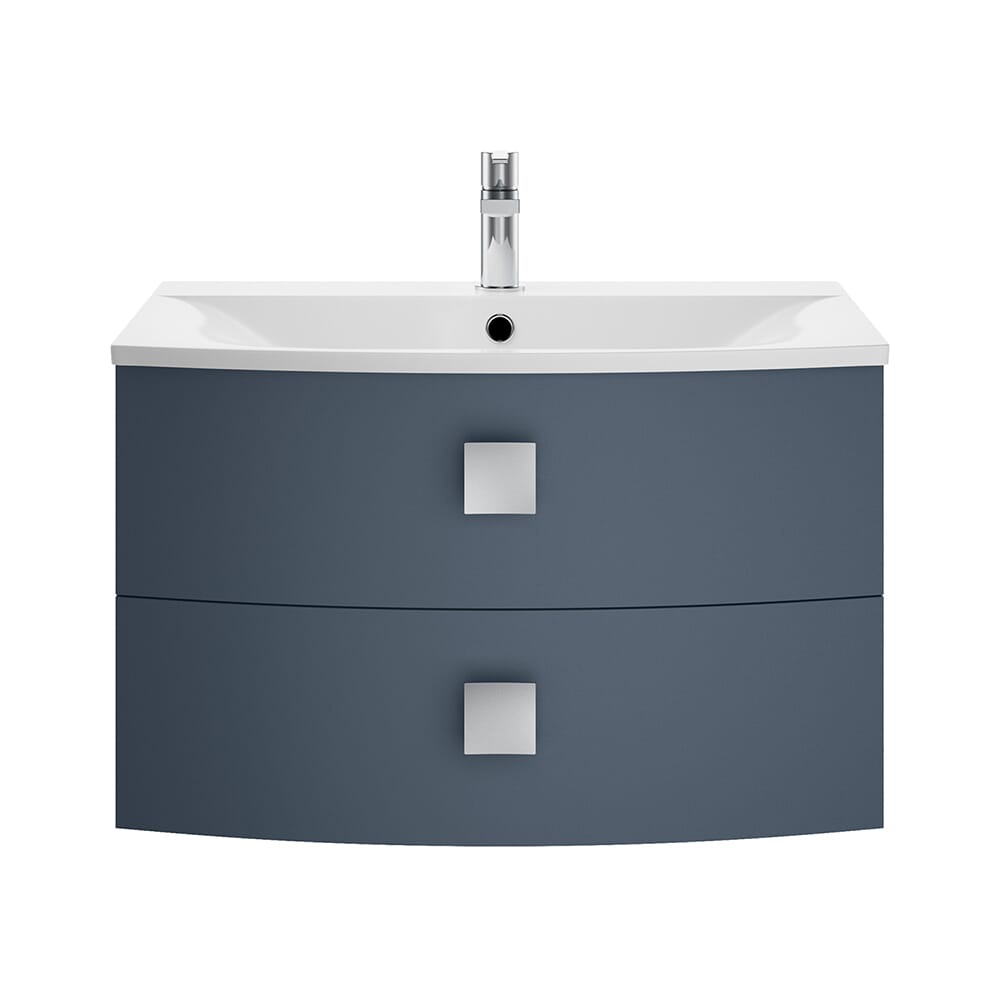 Mobile Bagno Curvo da 710mm con Lavabo - Scelta di Finiture – Sarenna