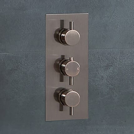 Miscelatore Termostatico a Tre Vie – Bronzo Spazzolato - Amara
