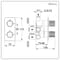Miscelatore Termostatico da Incasso con Doppio Deviatore (2 Vie) - Scelta di Finiture - Lune