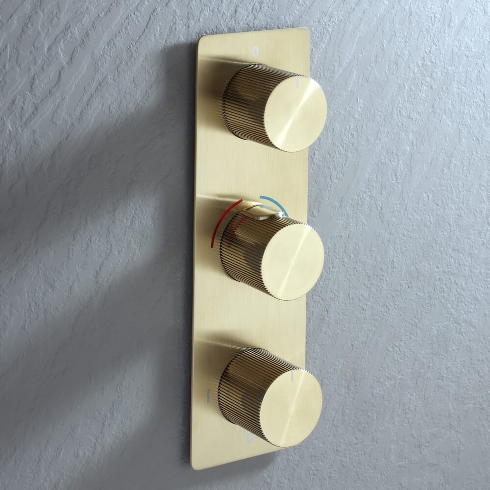 Miscelatore Termostatico da Incasso con Triplo Deviatore (3 Vie) - Scelta di Finiture - Lune