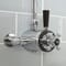 Hudson Reed Elizabeth - Miscelatore Doccia Termostatico Esterno Tradizionale a 1 Via - Cromato e Nero