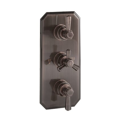 Miscelatore Doccia Termostatico Art Deco (2 vie) - Scelta di Finiture - Earlham