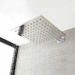 Soffione Doccia Moderno Quadrato 300 x 300mm in Acciaio Inossidabile - Kubix