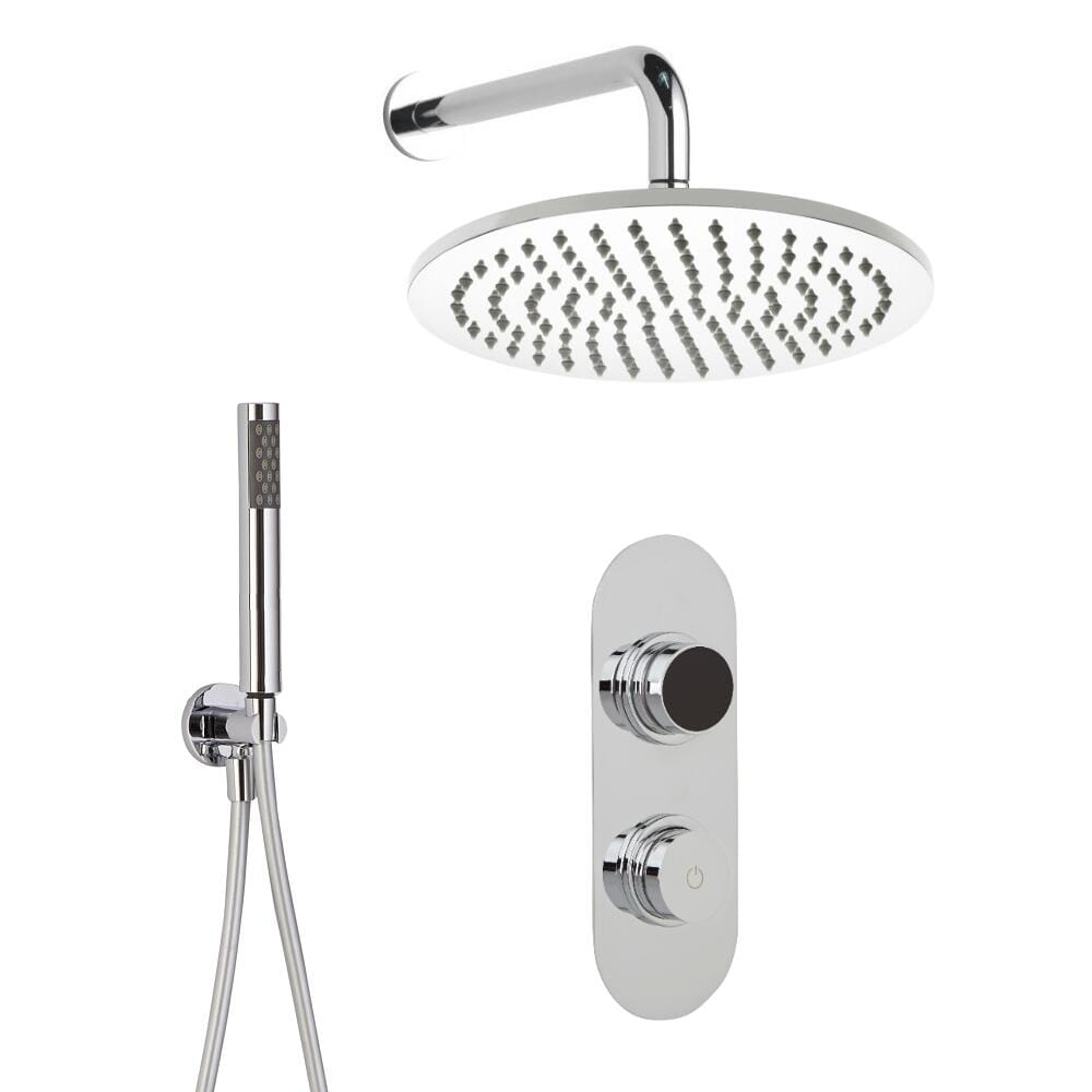 Cobbe Soffione Doccia Ad Alta Pressione Con 3 Spruzzi, Grande Soffione Doccia Con Risparmio Idrico Cromato