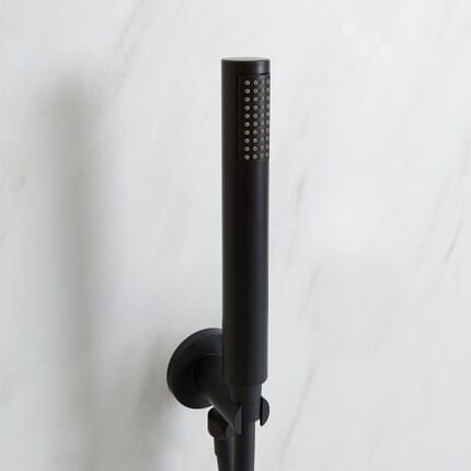 Doccetta Circolare Nera Minimalist - Nox