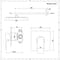 Kit Doccia Modero Completo di Miscelatore Doccia Manuale Quadrato Cromato ad 1 Via con Soffione Doccia Sottile Fisso Quadrato - Kubix