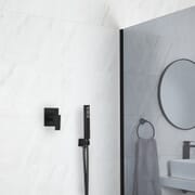 Sistema Doccia Nero con Doccetta (1 Via) - Preto