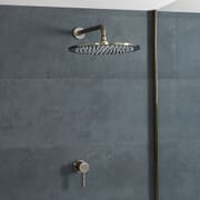 Miscelatore Doccia con Soffione da 300mm - Ottone Spazzolato - Clarus