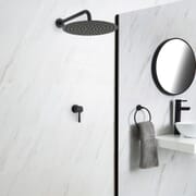 Piatto Doccia Spessore 2.6 Cm Resina SMC Effetto Pietra Stone Ardesia Antiscivolo Riducibile Filopavimento Con Griglia Di Copertura Bianco 70x140 Cm 90186772