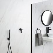 Miscelatore Doccia Manuale ad Incasso Nero ad 1 Via Completo di Doccetta - Nox