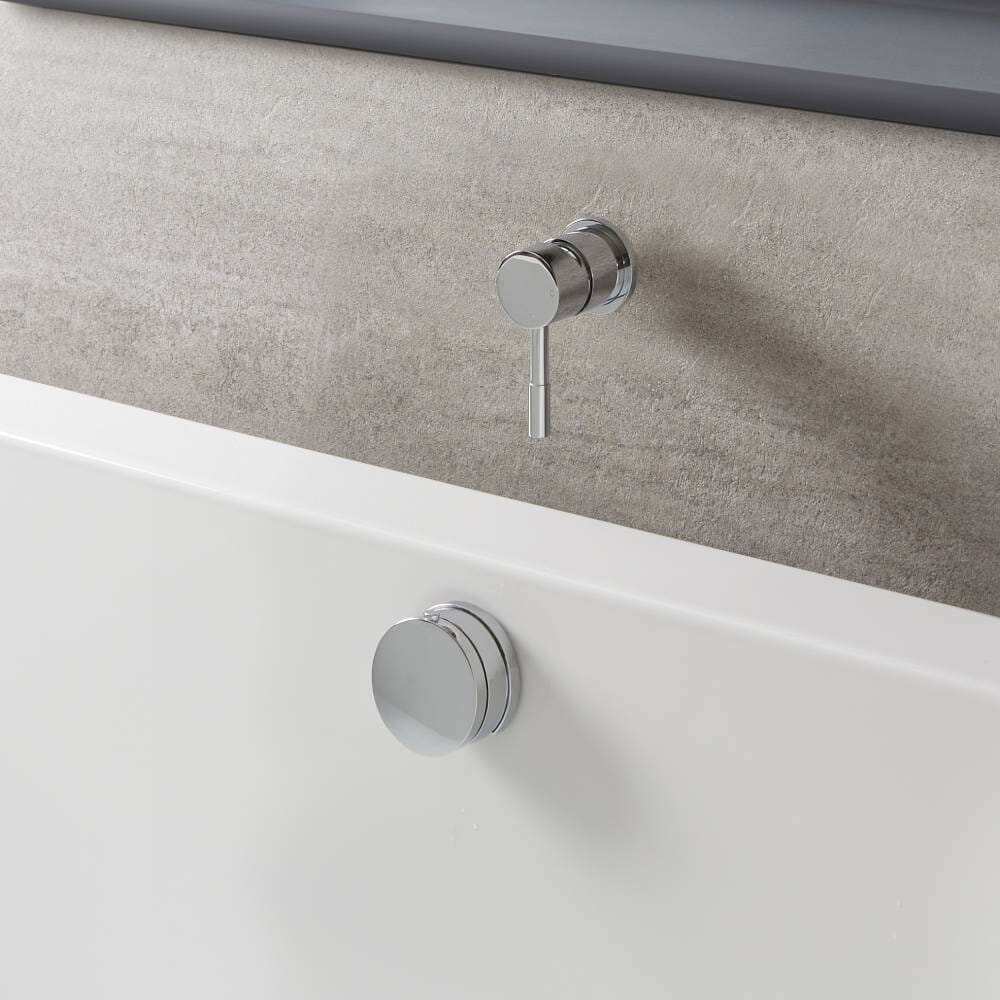 Miscelatore Moderno con Erogatore Vasca e Scarico – Cromato - Como