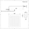 Kit Doccia con Finitura Cromata Completo di Miscelatore Doccia Manuale ad 1 Via e Soffione Doccia Quadrato 300mm - Harting