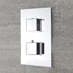 Hudson Reed Blade - Cromato Thermostatic Shower with Hand Shower and Bath Filler (2 Outlet)