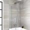 Hudson Reed Blade - Cromato Thermostatic Shower with Shower Head, Hand Shower and Bath Filler (3 Outlet)