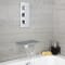 Hudson Reed Blade - Cromato Thermostatic Shower with Shower Head, Hand Shower and Bath Filler (3 Outlet)