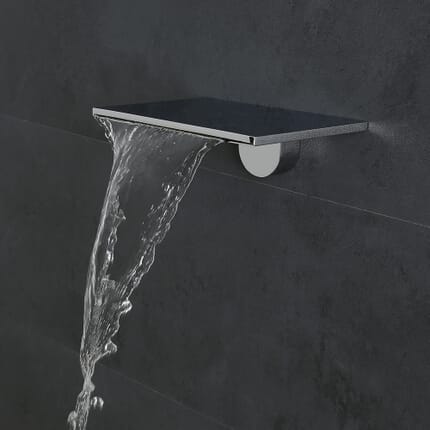 HErogatore per Vasca/Soffione Doccia con Effetto a Cascata in Acciaio Inossidabile Cromato - Blade