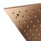 Soffione Doccia Quadrato da 400mm Moderno - Design Nascosto - Oro Rosa Spazzolato - Alara