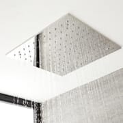 Soffione Doccia da Incasso Quadrato a Soffitto Quadrato 400 x 400mm Acciaio Inox - Trenton