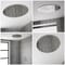 Soffione Doccia da Incasso Circolare a Soffitto Circolare 400 x 400mm Acciaio Inox - Trenton